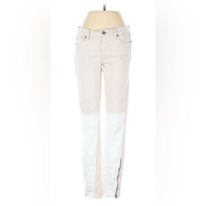 PAIGE Ivory Color Blocked Pants